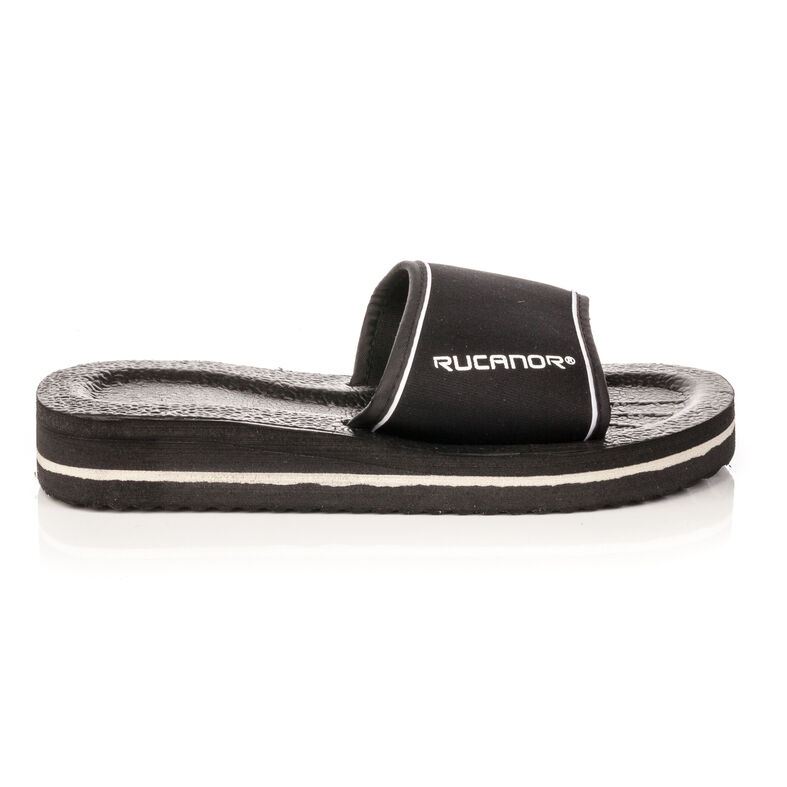Férfi fekete flip-flop papucsok / tanga szandálok