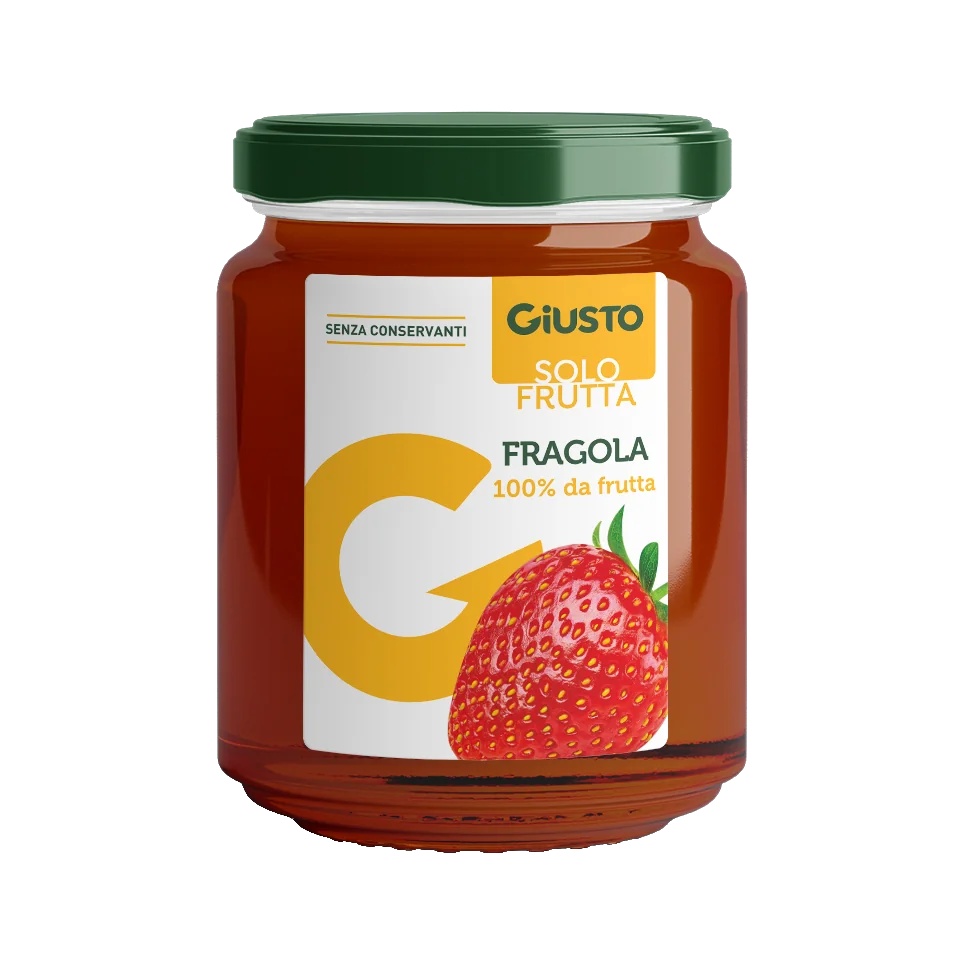 GIUSTO Giusto Only Fruit Erdbeermarmelade 220 g 100 % Frucht