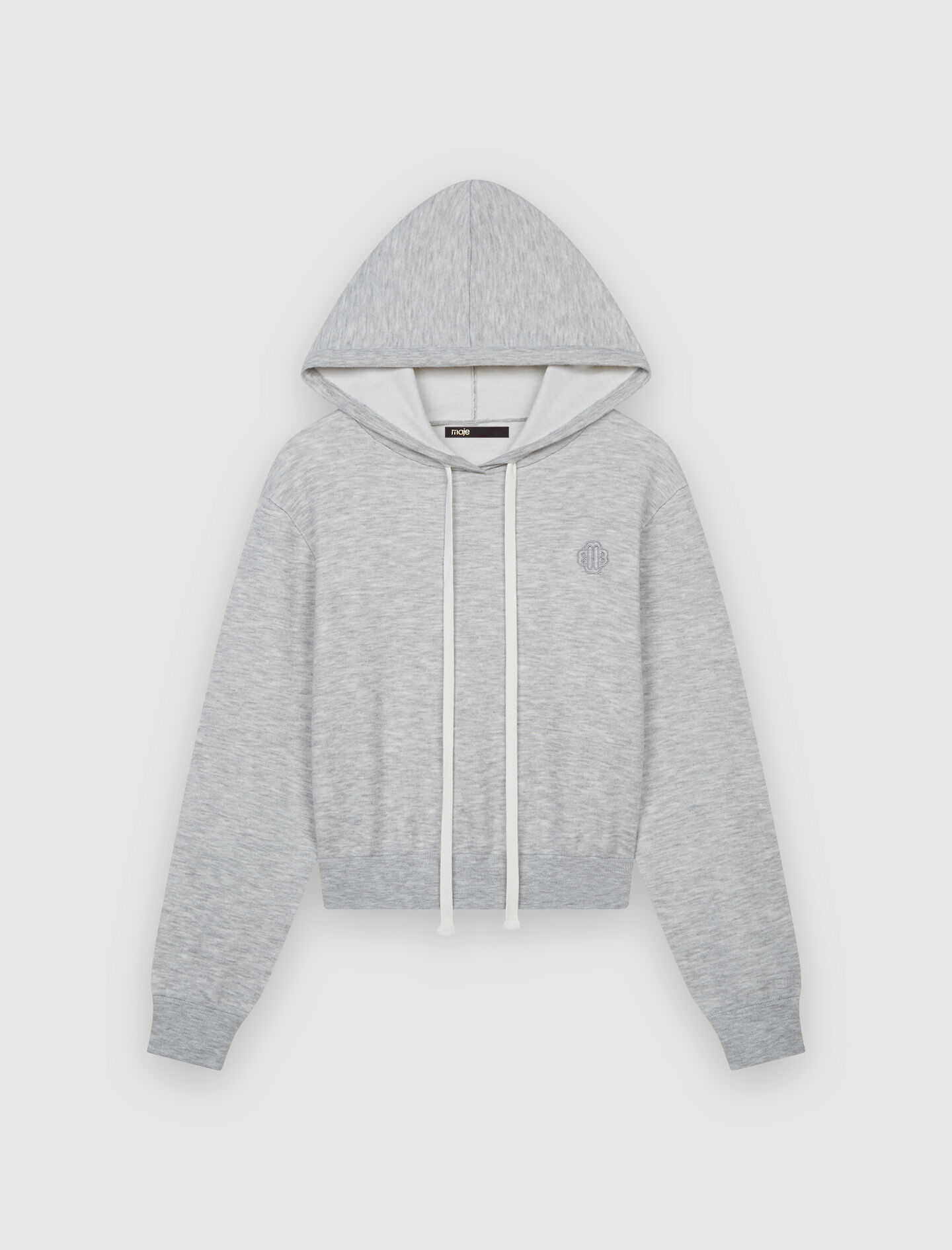 Hanorac din fleece melanj - Gri
