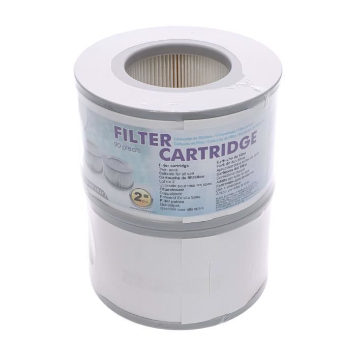 Set of 2 filters for MSPA inflatable spa - New generation - Round - Adult