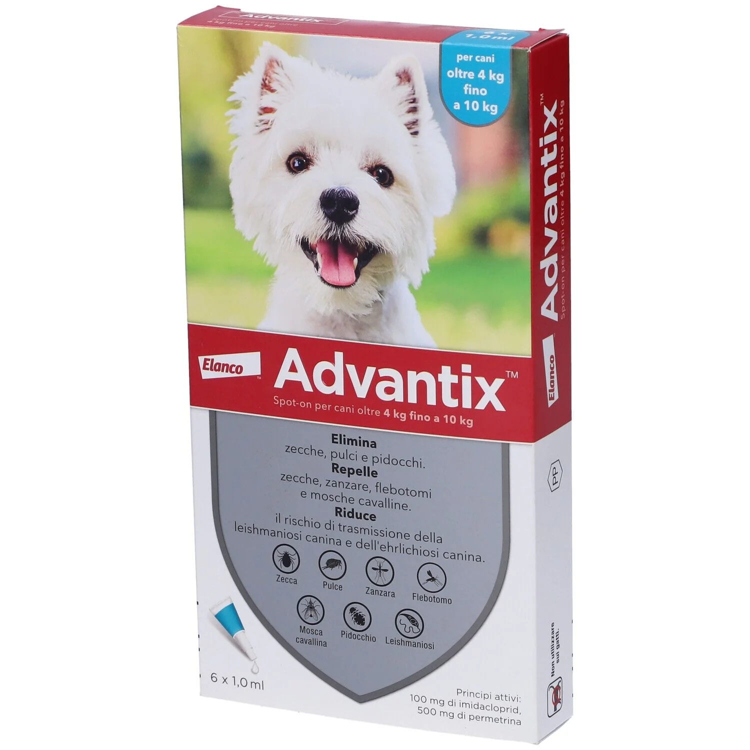 ADVANTIX Advantix Spot-On*6 Pip 4-10Kg