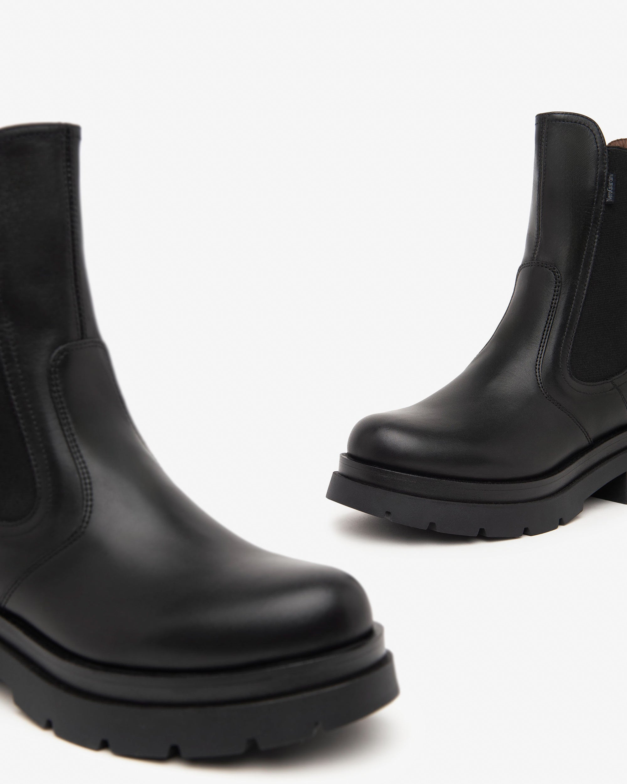  Chelsea-Boots aus Leder für Damen