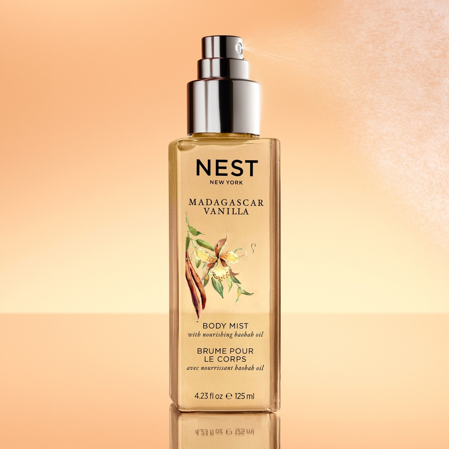 NEST NEW YORK kūno purškiklis „Madagaskaro vanilė“ – 125 ml