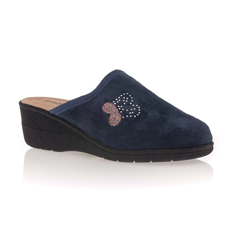 Pantoufles Femme Bleu