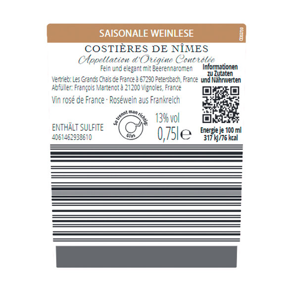 Rosé, 6 Flaschen à 0,75 l