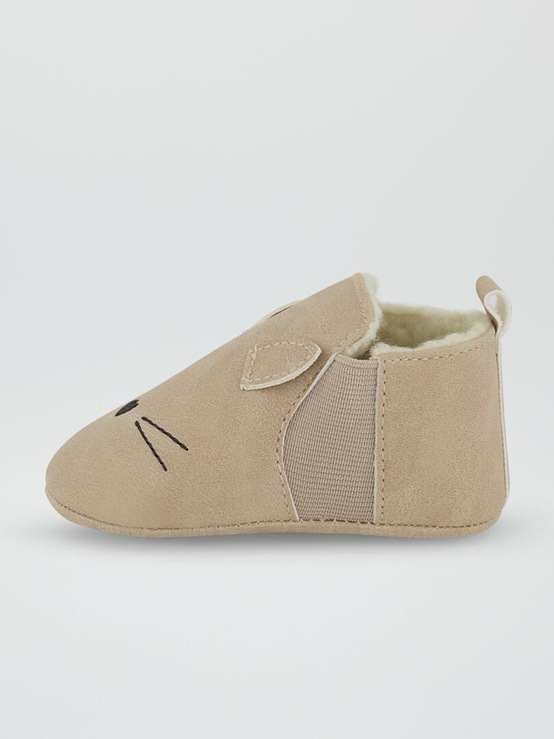 Botas acolchoadas - BEGE
