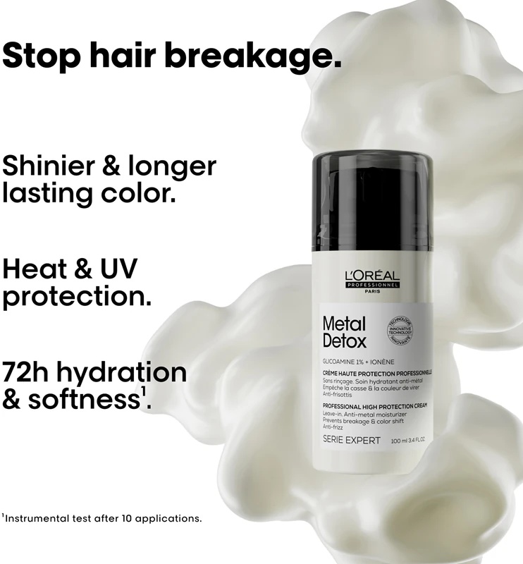 L'Oréal Professionnel Serie Expert Metal Detox заштитна крема за ослабљену, крхку косу