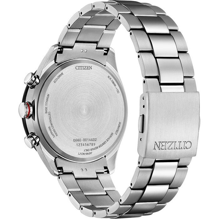 CITIZEN CB5946-82X Men's Watch - Titanium Grey - 10 ATM Water Resistant - Solar Powered