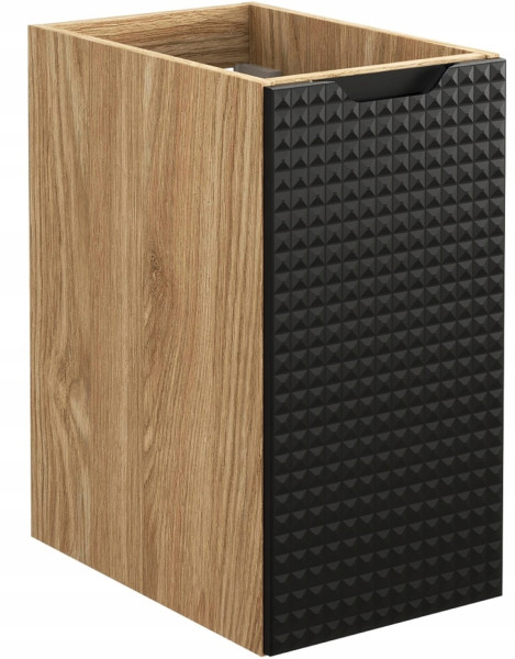 Szafka Łazienkowa POD BLAT 30 cm CZARNA Wisząca MDF 3D LUXOR