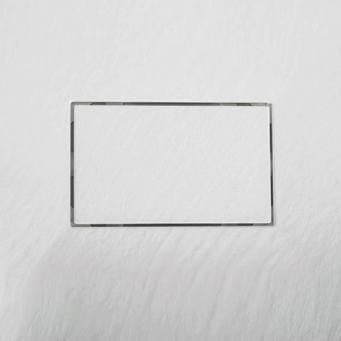 Piatto doccia extrapiatto PIATTO in superficie SoliCast® 90x120 effetto ardesia, bianco