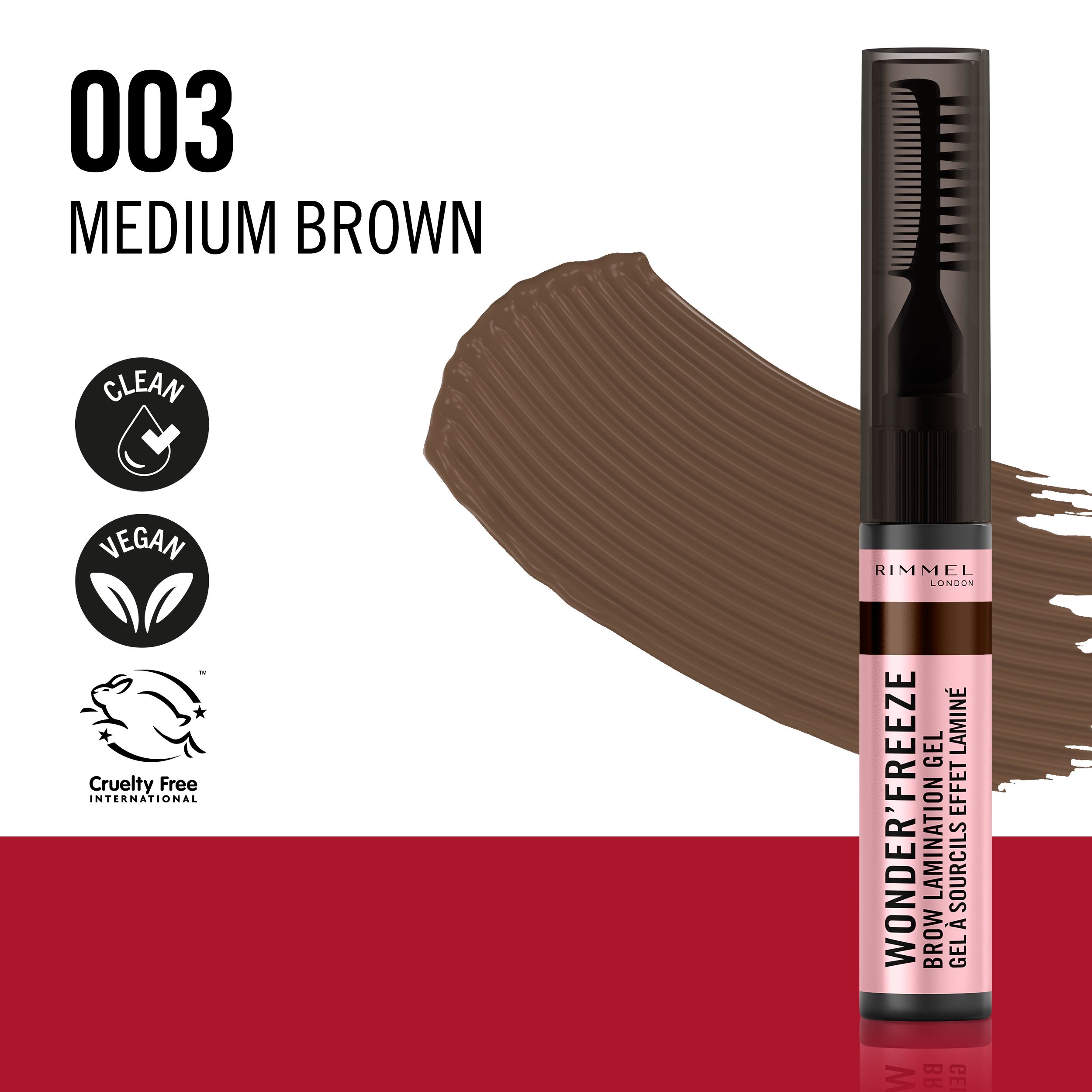 Wonder' Freeze uzacu želeja Uzacu kosmētikas līdzekļi un zīmuļi