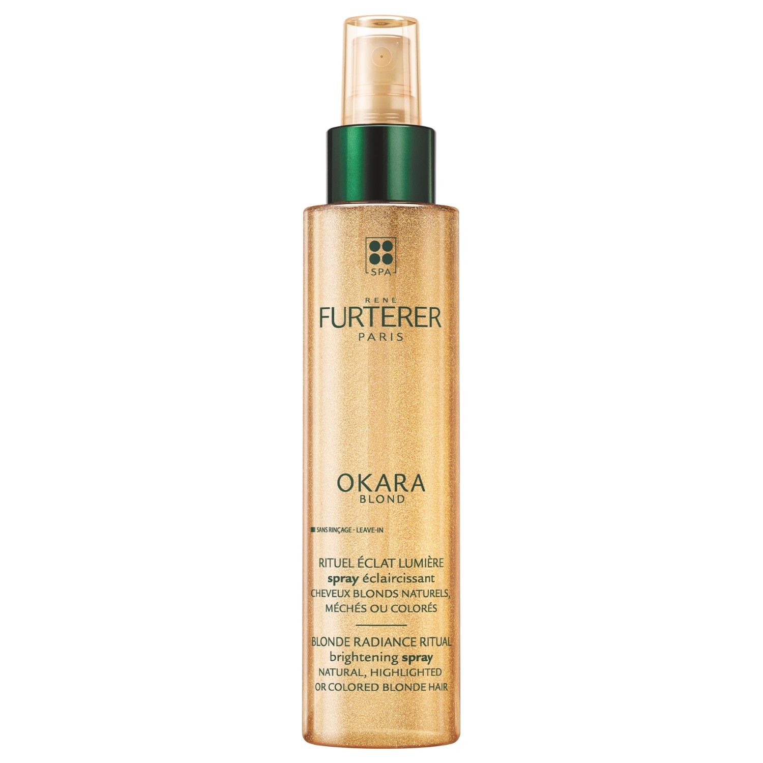 René Furterer nenuplaunamas kondicionierius „Okara Blonde Radiance Ritual“ skaistinamasis purškiklis, 150 ml