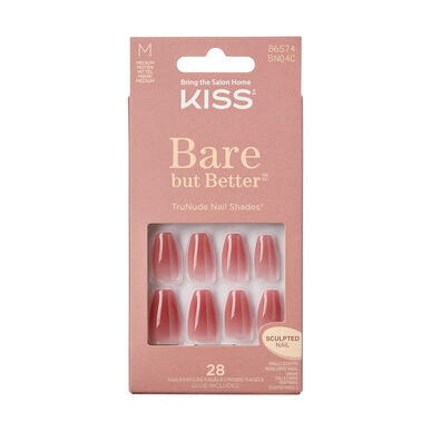 Kiss False Nails Nude Medium Coffin 1 kpl 1 kpl