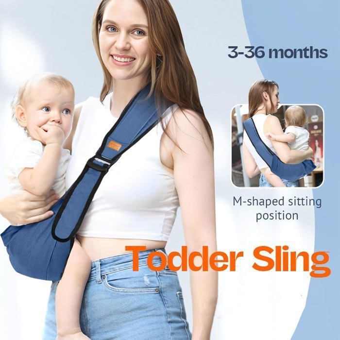 -Babytrage, Tragbare Babytrage, Atmungsaktive Babytrage, Seitliche Babytrage, Verstellbare Babytrage, [J413]