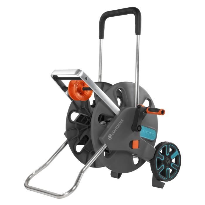 Enrollador de manguera GARDENA CleverRoll L con ruedas - Ideal para jardines grandes - 5 años de garantía