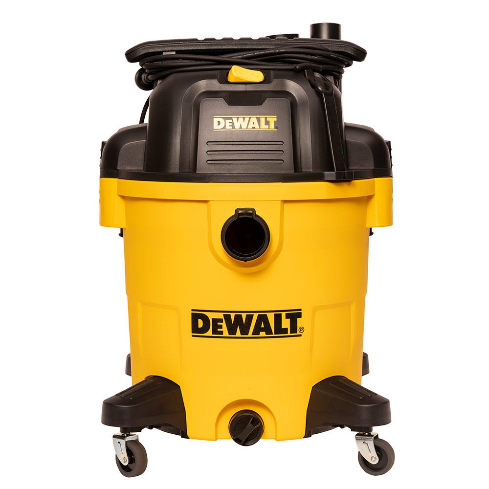 Aspirator umed și uscat DEWALT DXV45P cu carcasă din poliuretan de 45 de litri