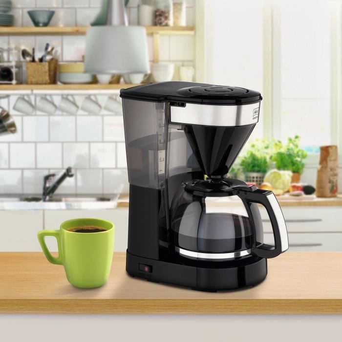 Cafeteira de filtro MELITTA Easy Top II 1023-04 - 1050 W - Preta - 10 xícaras