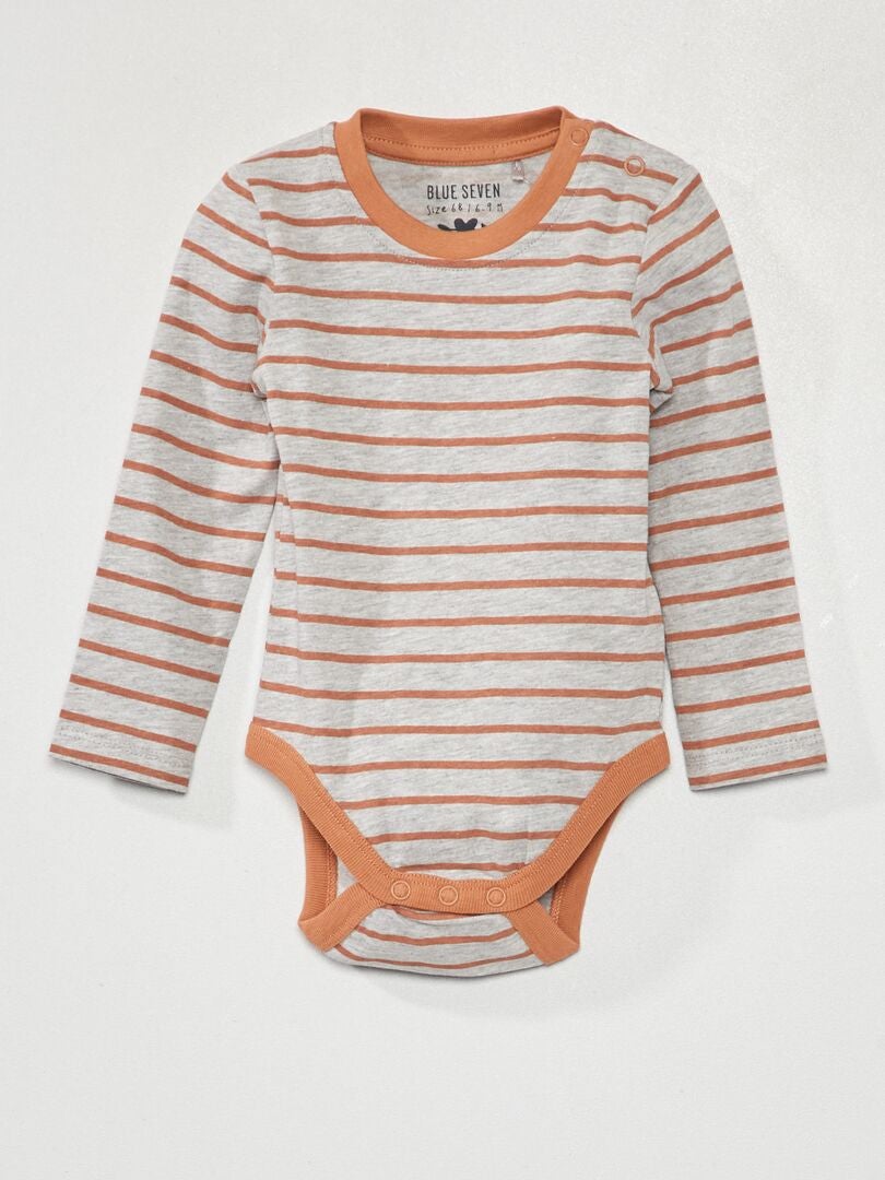 Conjunto de peto y body de 2 piezas - GRIS