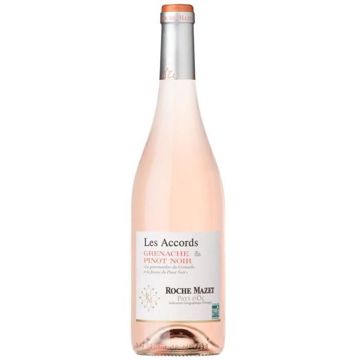 Les Accords de Roche Mazet Grenache & Pinot Noir 2024 Pays d'Oc - Vin rosé from Languedoc