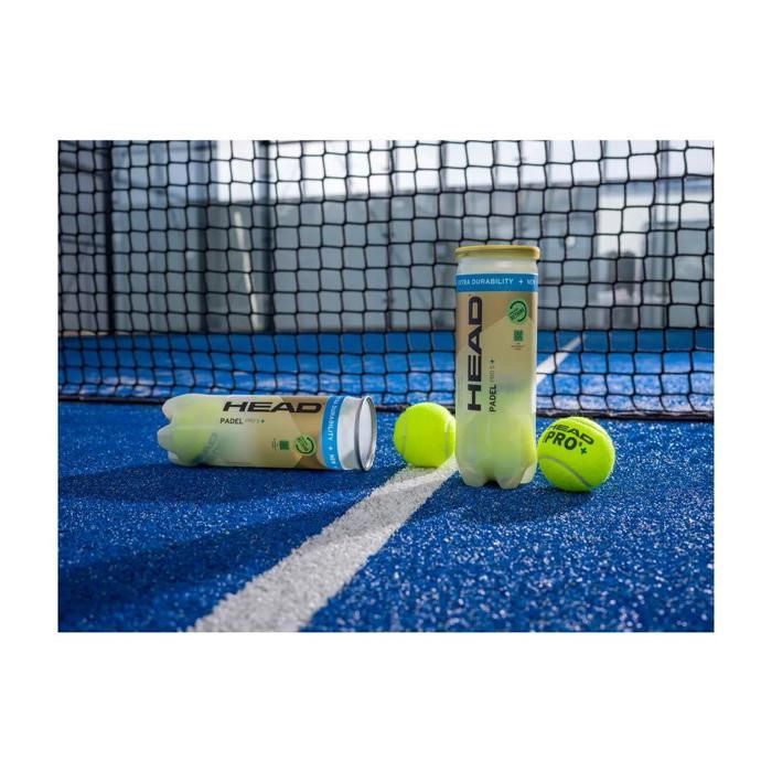 Palline da padel - HEAD - Pro S+ - x3 - Nucleo resistente - Feltro resistente