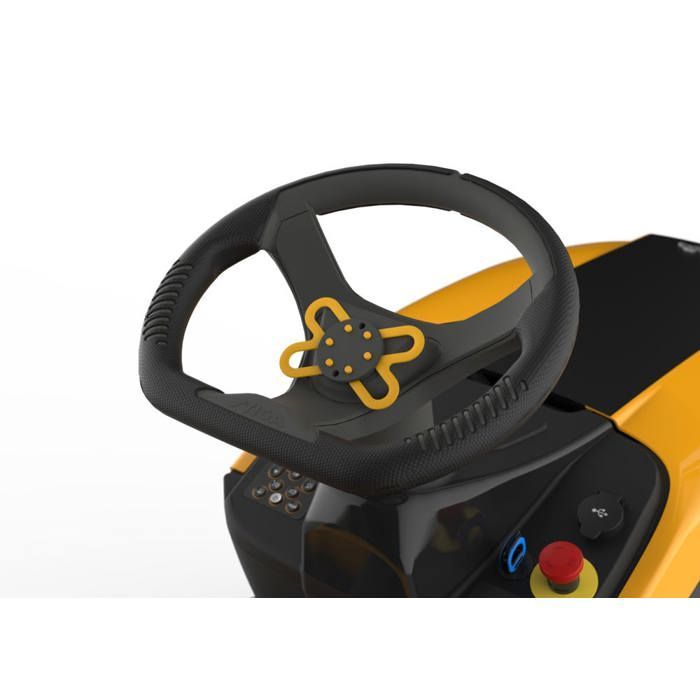 STIGA 7108E TORNADO TAGLIAERBA A BATTERIA CON SEDILE, POTENZA 64 AH, 108 CM – TRASMISSIONE CON UN SOLO PEDALE, MODALITÀ ECO – PRATO FINO A 7.500 M²