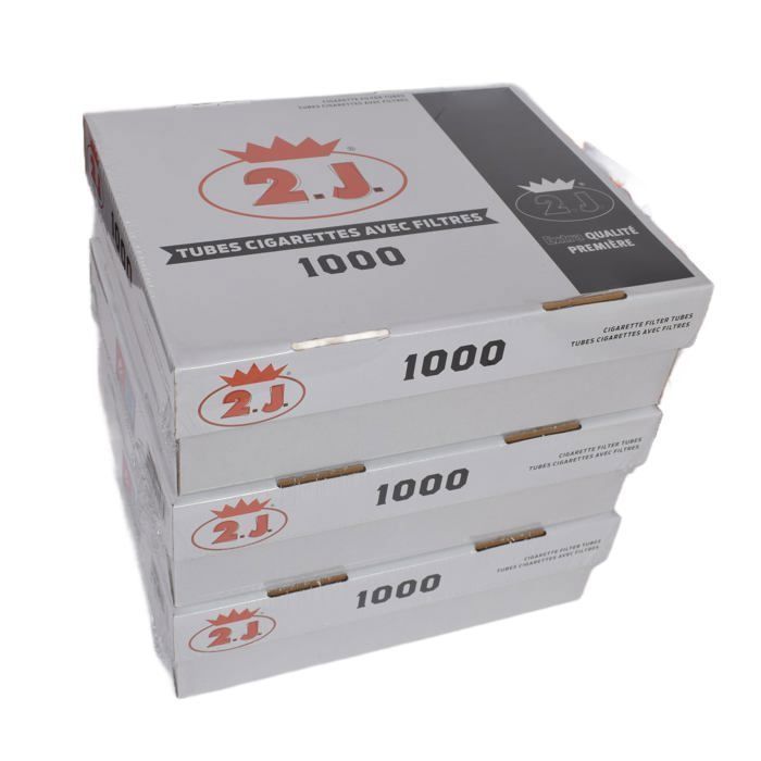 Lot De 3000 Tubes À Cigarette Extra Dans Leur Boîte, 3 Boites De 1000 Tubes Cigarettes Haut De Gamme Marque Francaise, Pour Tuber