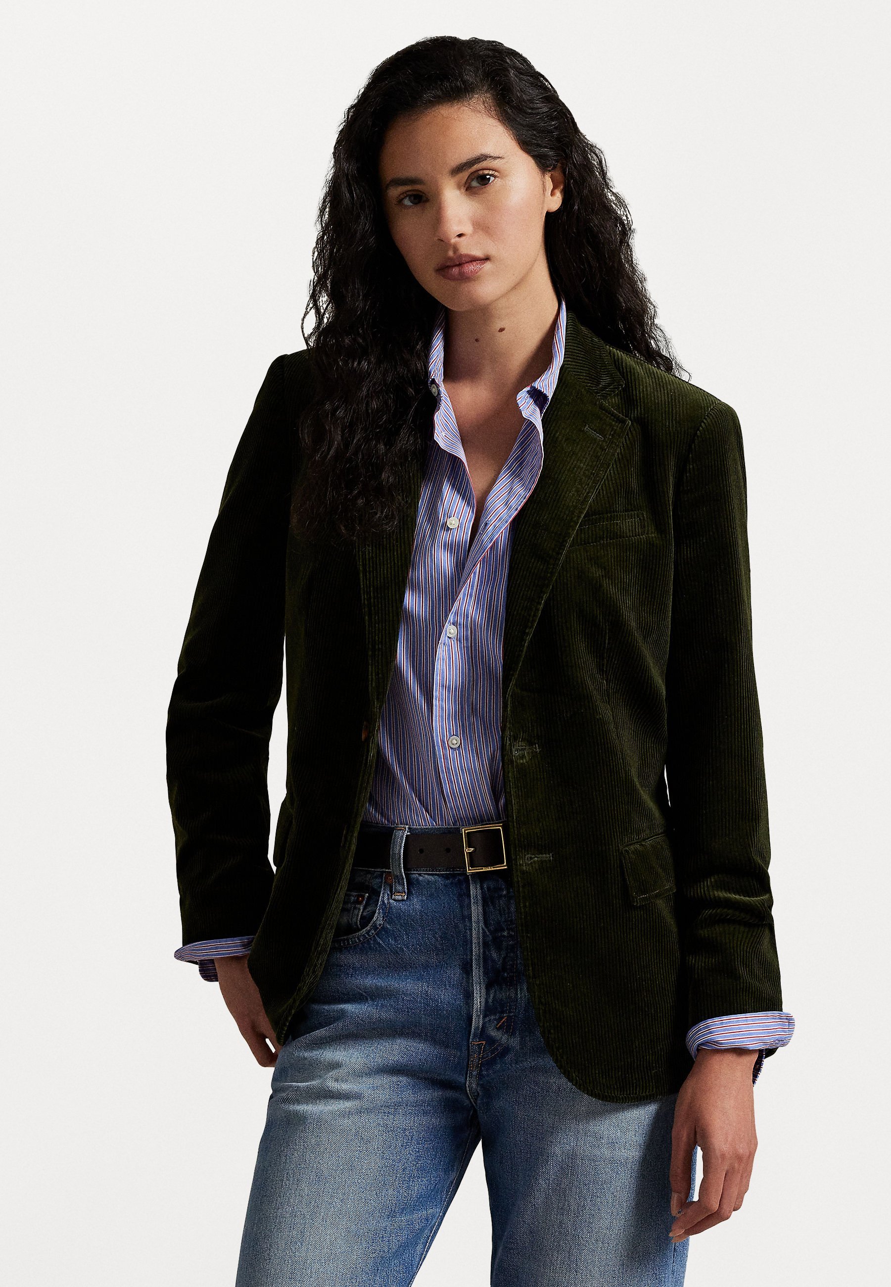 Polo Ralph Lauren katoenen corduroy blazer - Blazer - olijfgroen