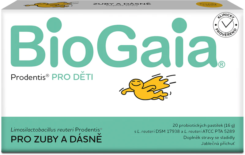 BioGaia Prodentis® PARA CRIANÇAS suplemento alimentar com pastilhas adoçantes para dentes e gengivas saudáveis