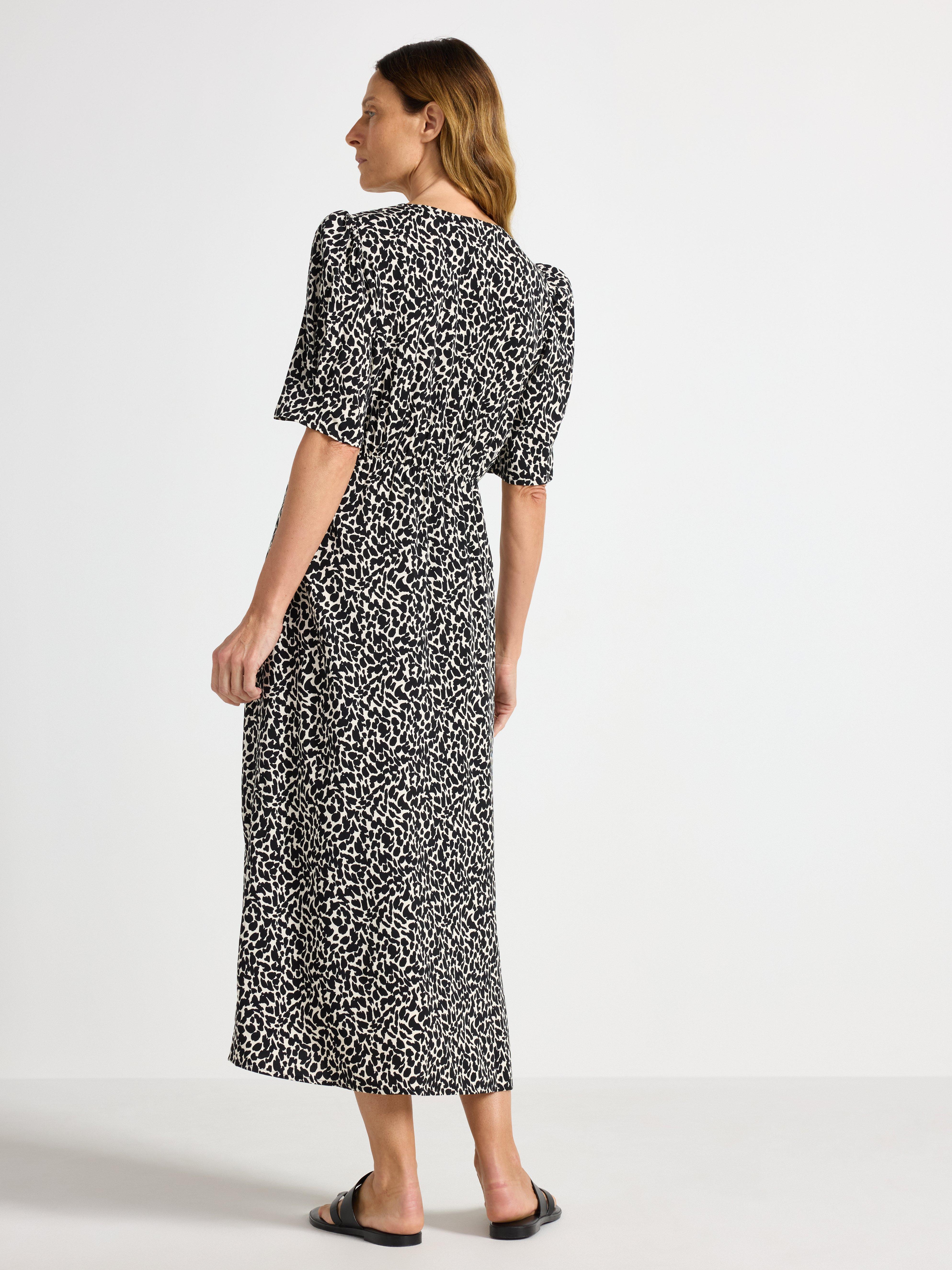 Vestido midi estampado Offblack