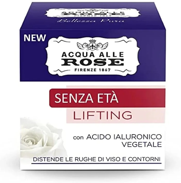 Crème visage liftante anti-âge à l'eau de rose 50 ml