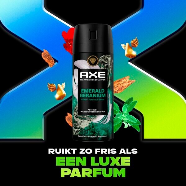 Axe Fine Fragrance Emerald Geranium дезодоранс и спреј за тело 150ml