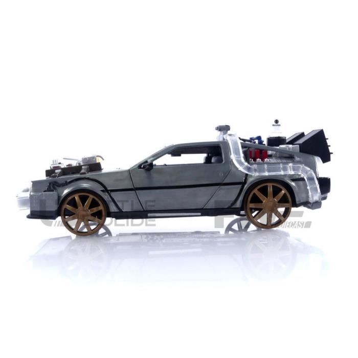 Verzamelbaar miniatuurautootje - DeLorean Back to the Future III (1990) - Jada Toys - schaal 1/24 - zilver