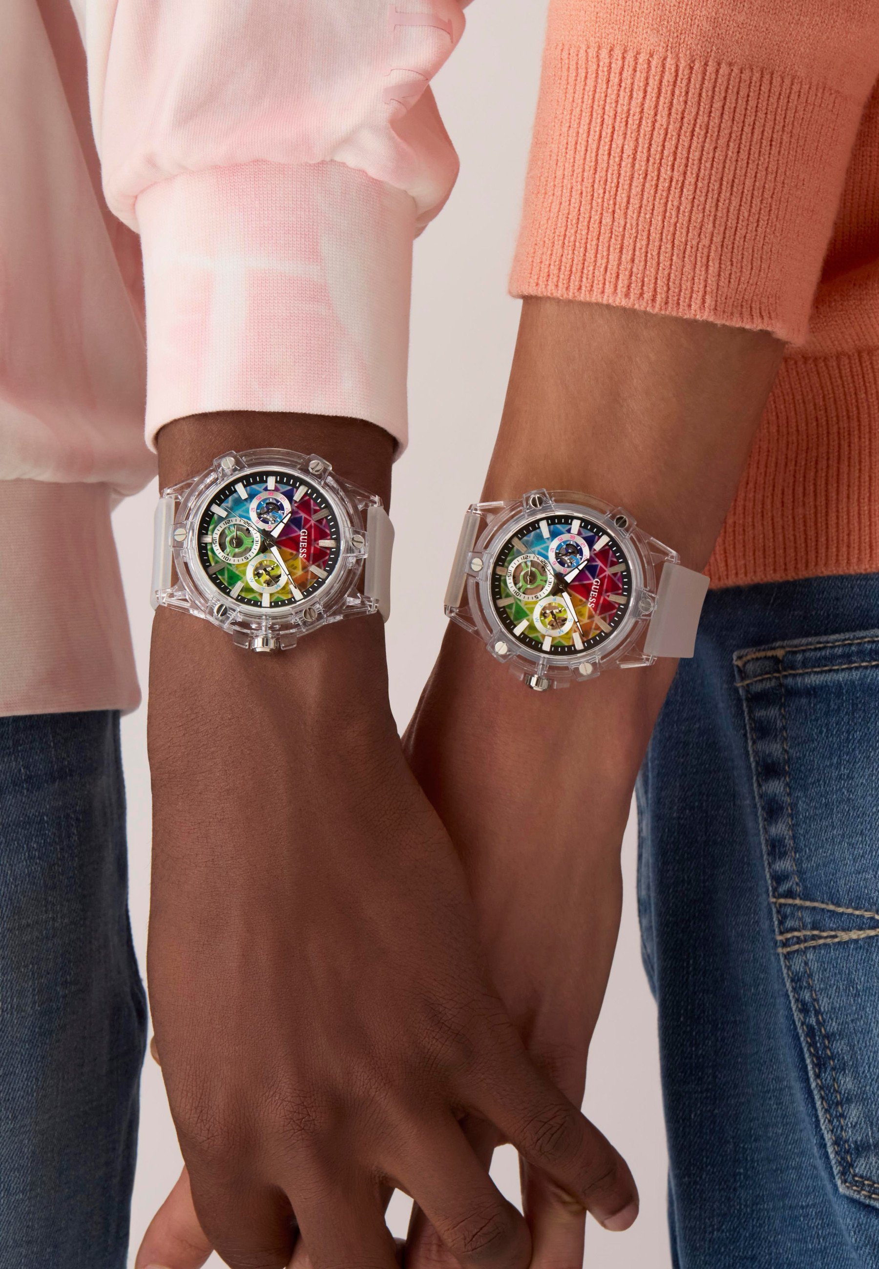 Guess KING - Montre chronographe - transparente