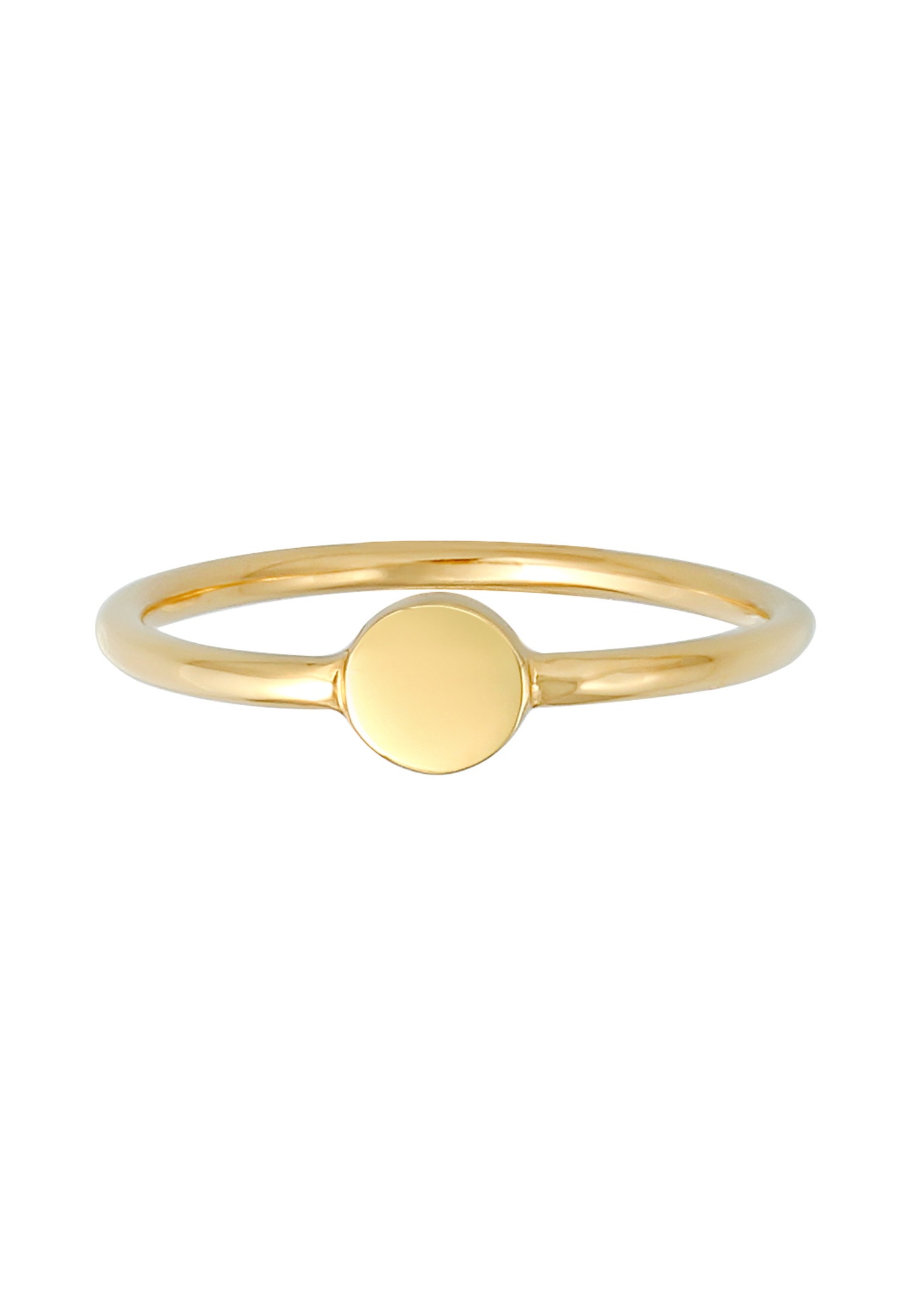Elli Bague à empiler pour femme - Blogueur de la tendance de base Geo Plaquettelet en argent sterling 925 plaqué or