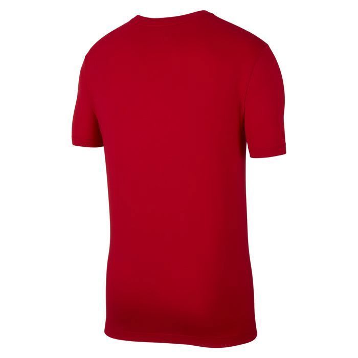 Nike Men's Sportswear Club Red T-Shirt AR4997 – 100% Cotton, Short Sleeves, Crew Neck