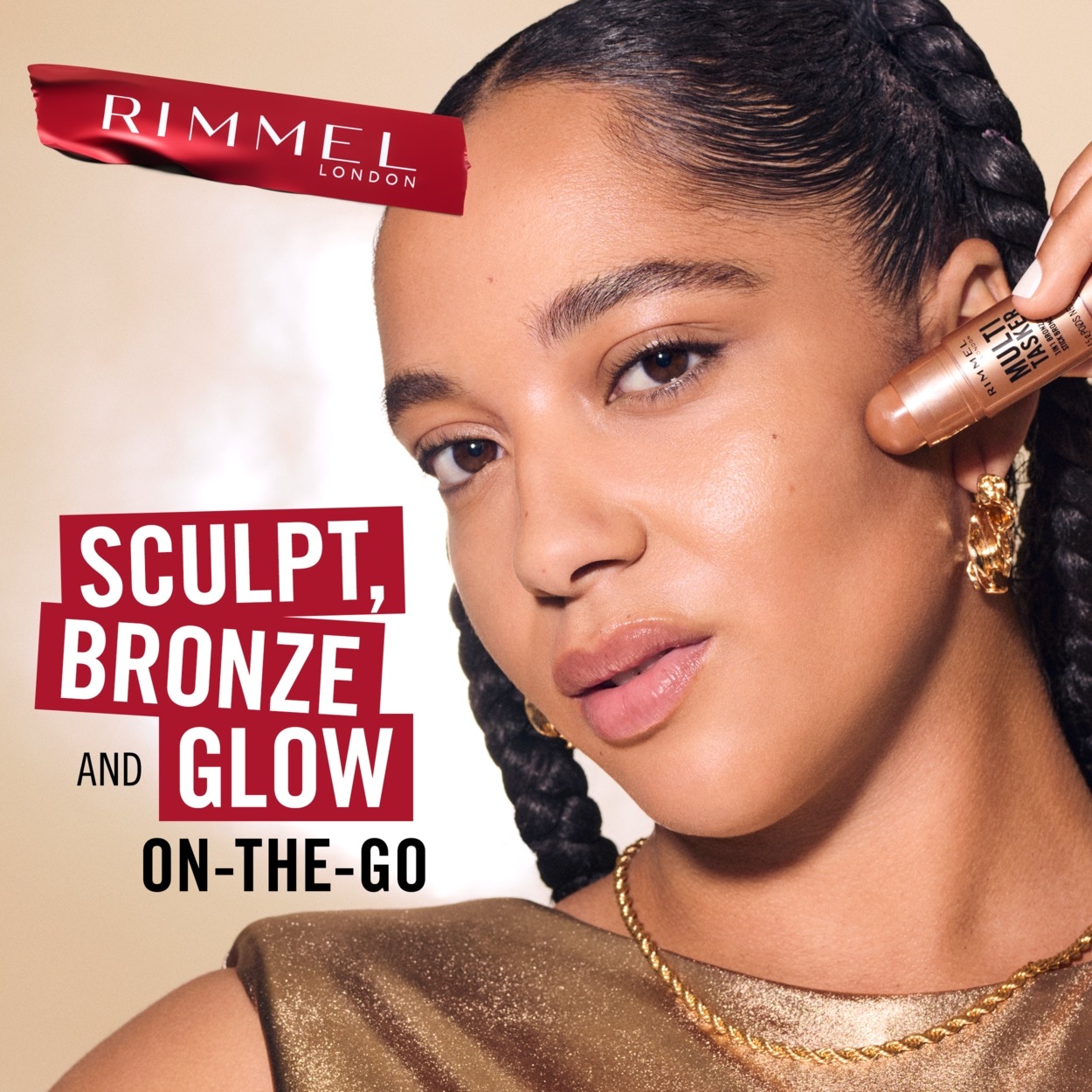 „Rimmel London Highlighter Multi Tasker 3 in 1“ bronzinis pieštukas – 4,5 g