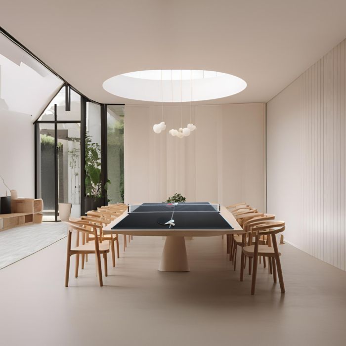 Tavolo da ping-pong - SOKKER - Flexi - 3 pannelli pieghevoli - 208x112x1,5 cm - Accessori inclusi
