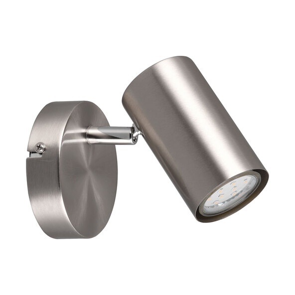 Spot de tavan Robert, spot unic, nichel mat/crom