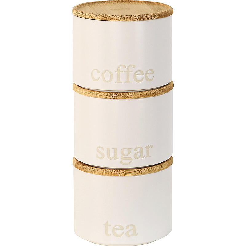 Keuken keramische set 3-delig wit Keuken
