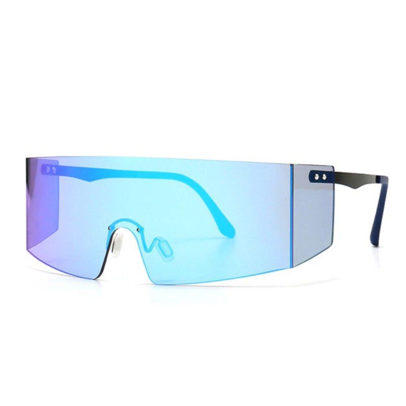 46370 Übergroße Sonnenbrille mit einem Glas, modisch, UV400, Vintage-Stil, für Damen und Herren