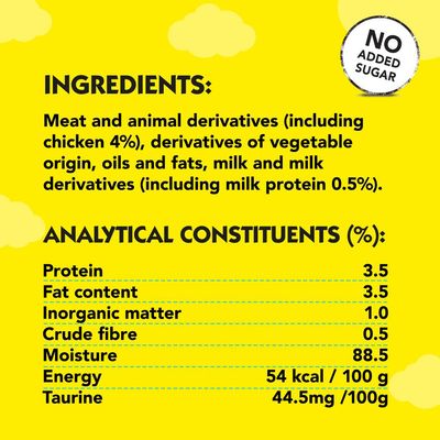 Goûters crémeux Dreamies au poulet savoureux