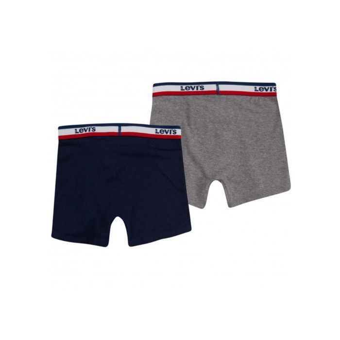 Pack de 2 boxers junior Levi's gris et bleu marine - L