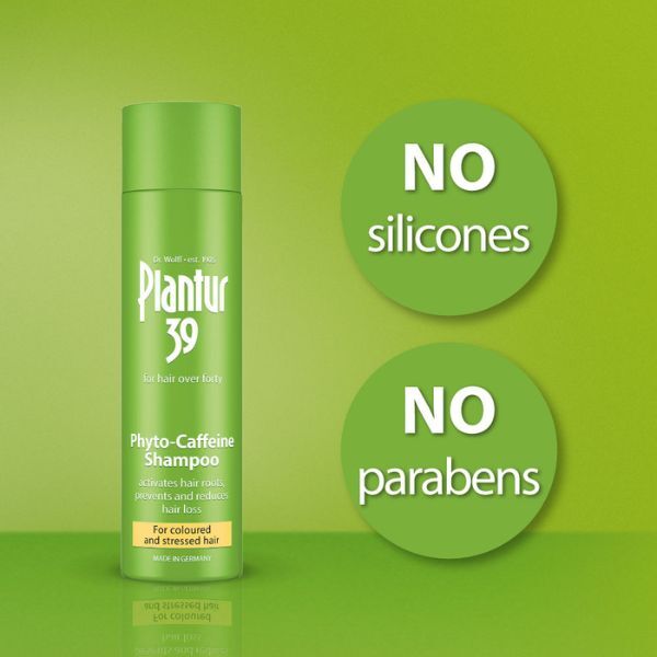 Plantur 39 Koffein-Shampoo für coloriertes und strapaziertes Haar, 3 x 250 ml