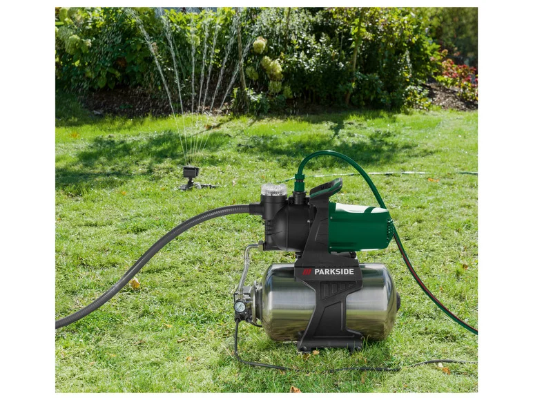 Estação de bombeamento doméstica PARKSIDE® em aço inoxidável PHWW 1300 B1