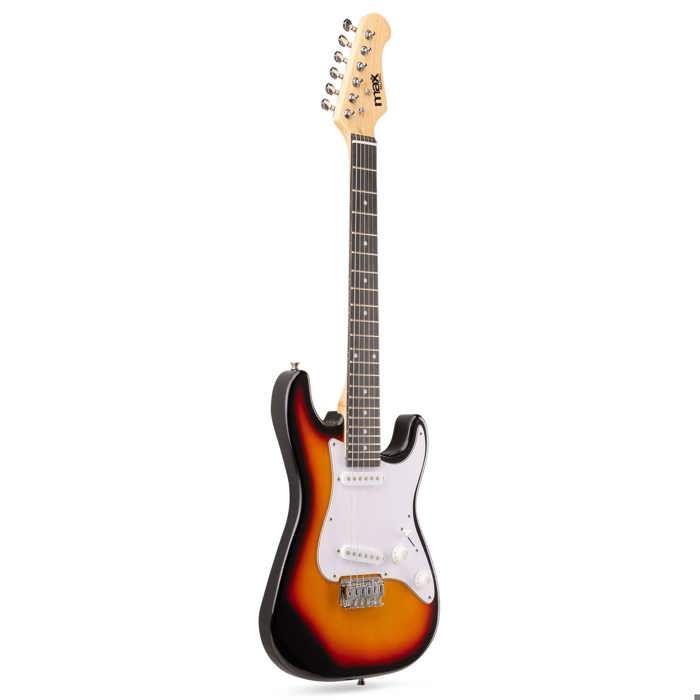 MAX GigKit Junior 3/4 Sunburst E-Gitarre für Kinder mit 20-Watt-Verstärker
