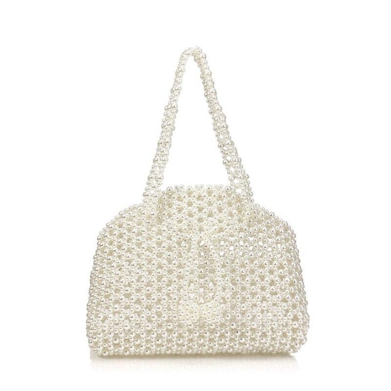 Handmade Pearl Bag Ms. WOMEN 's Bags WOMEN 's Evening Party Bag Shoulder Bag Elegant Beaded Handbag Wedding Temperament Bridal Bag