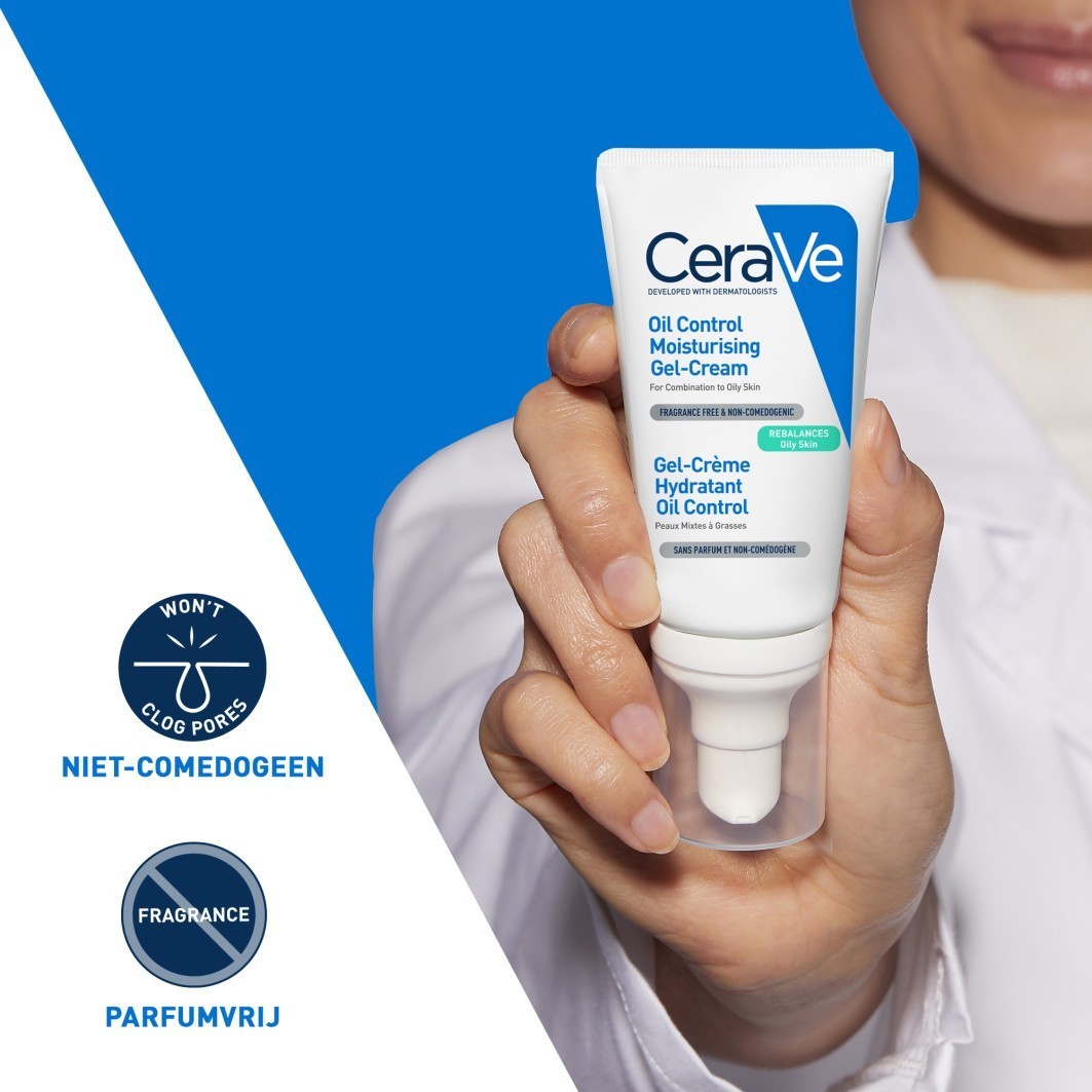 CeraVe крема за лице, хидратантна гел-крема за регулацију уља - 52 мл