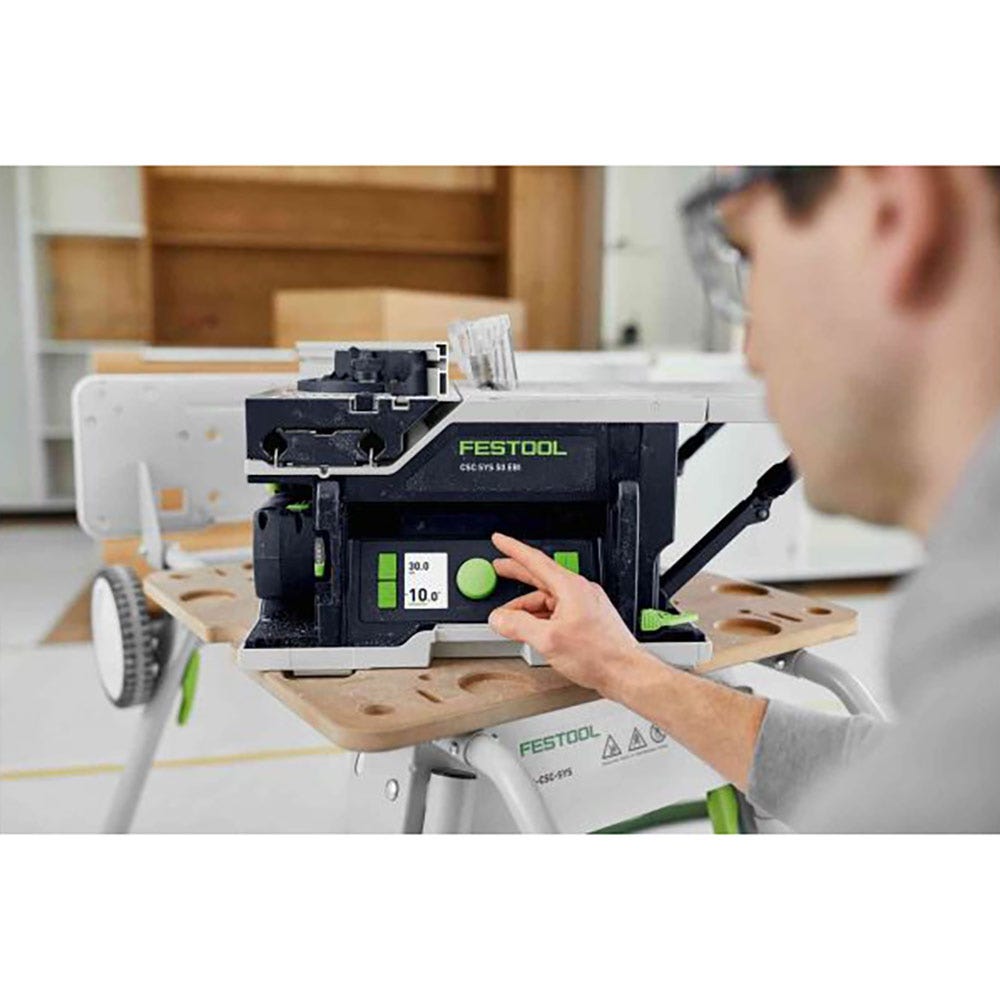 FESTOOL CSC SYS 50 18 V 168 mm Serra sem fio Systainer 5.2 Ah Bluetooth Conjunto 577376