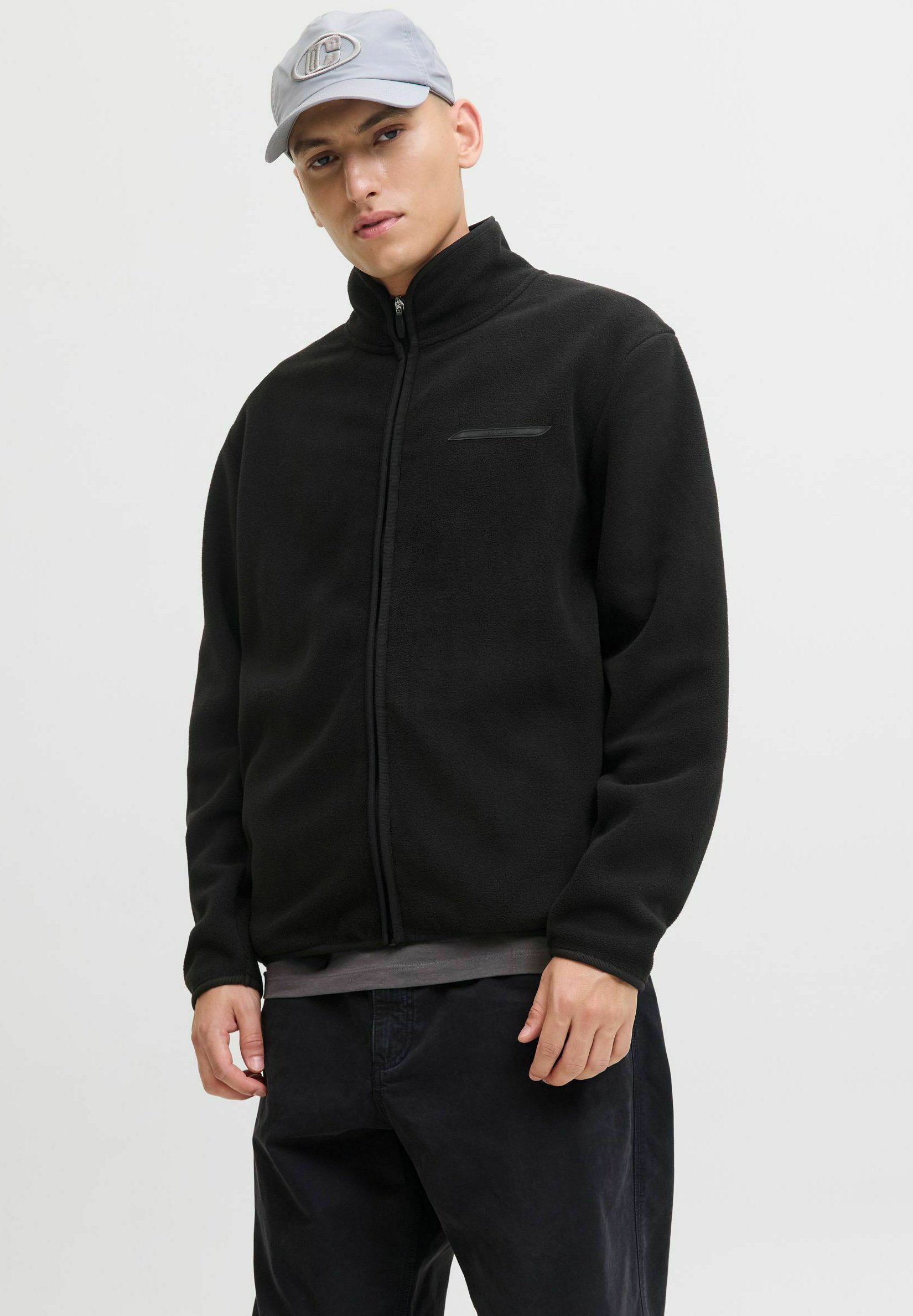 Jack & Jones fleecejack - zwart