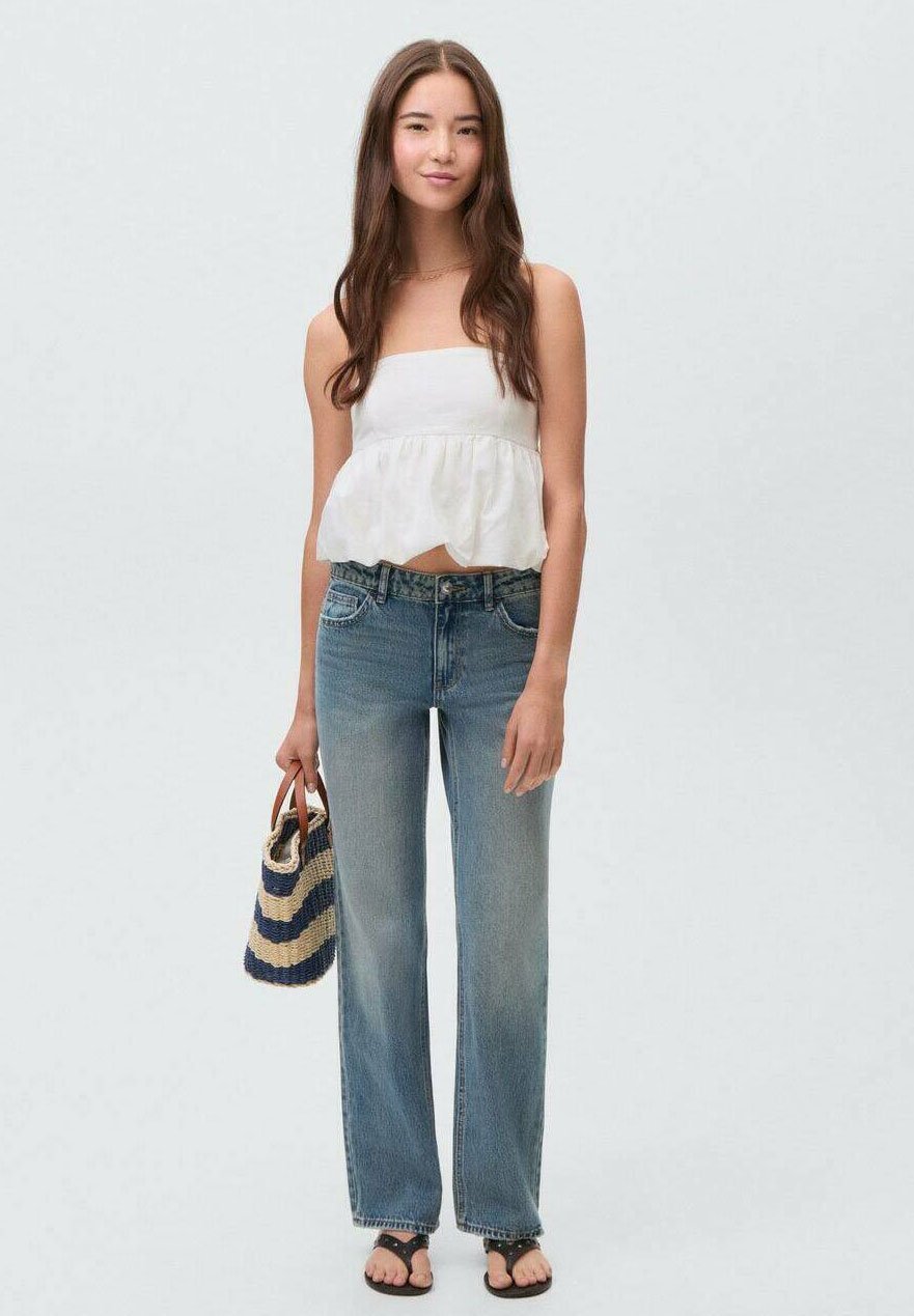 Mango Kids TEEN - Jeans a gamba dritta - blu